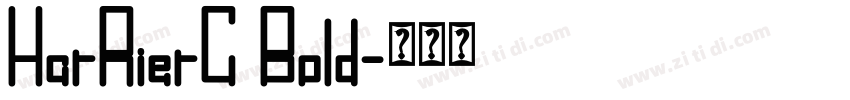 HarRierC Bold字体转换